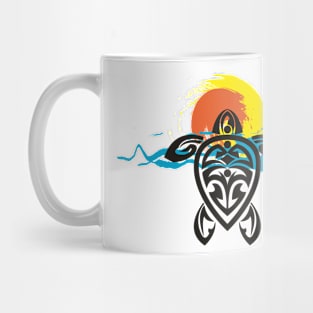 Tribal Turtle Sunset 2 Mug